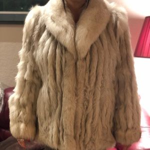 Blue Fox Fur Coat